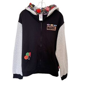 Disney Marvel Sweatshirt Hooded Jacket Size Small